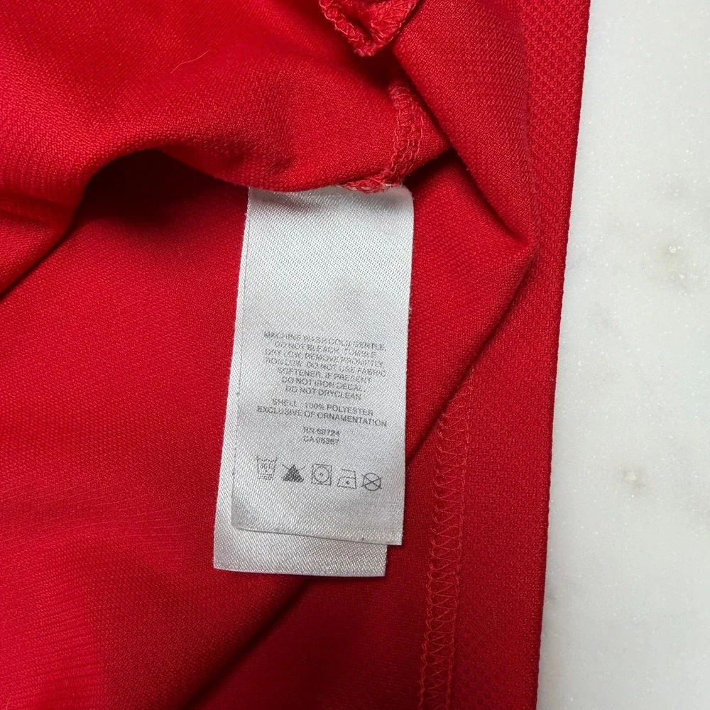 Columbia PFG Polo Mens Medium‎ Red Georgia Bulldogs NCAA Omni-Shade Vented Back